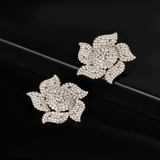 Diamond Flower Earrings - Amyris London