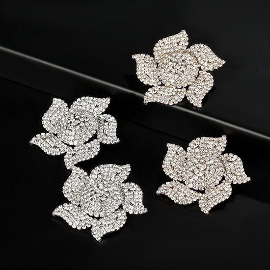 Diamond Flower Earrings - Amyris London