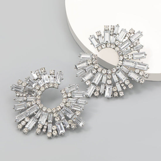 Diamond Sunflower Earrings - Amyris London