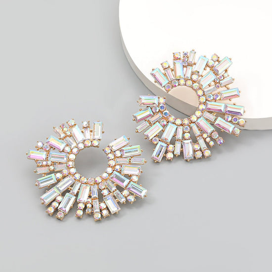 Diamond Sunflower Earrings - Amyris London