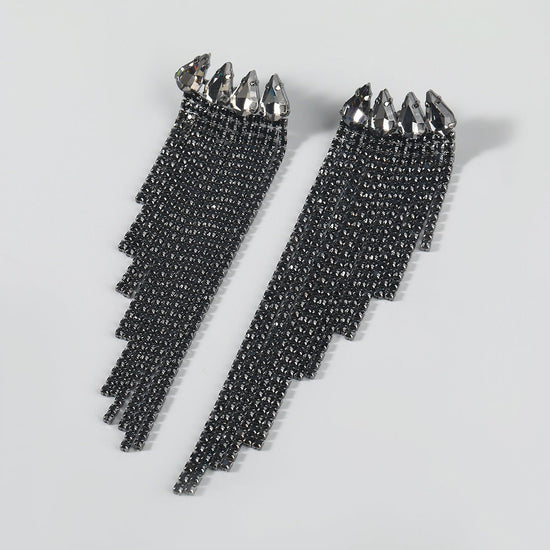 Diamond Tassel Earrings - Amyris London