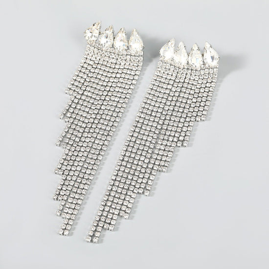 Diamond Tassel Earrings - Amyris London