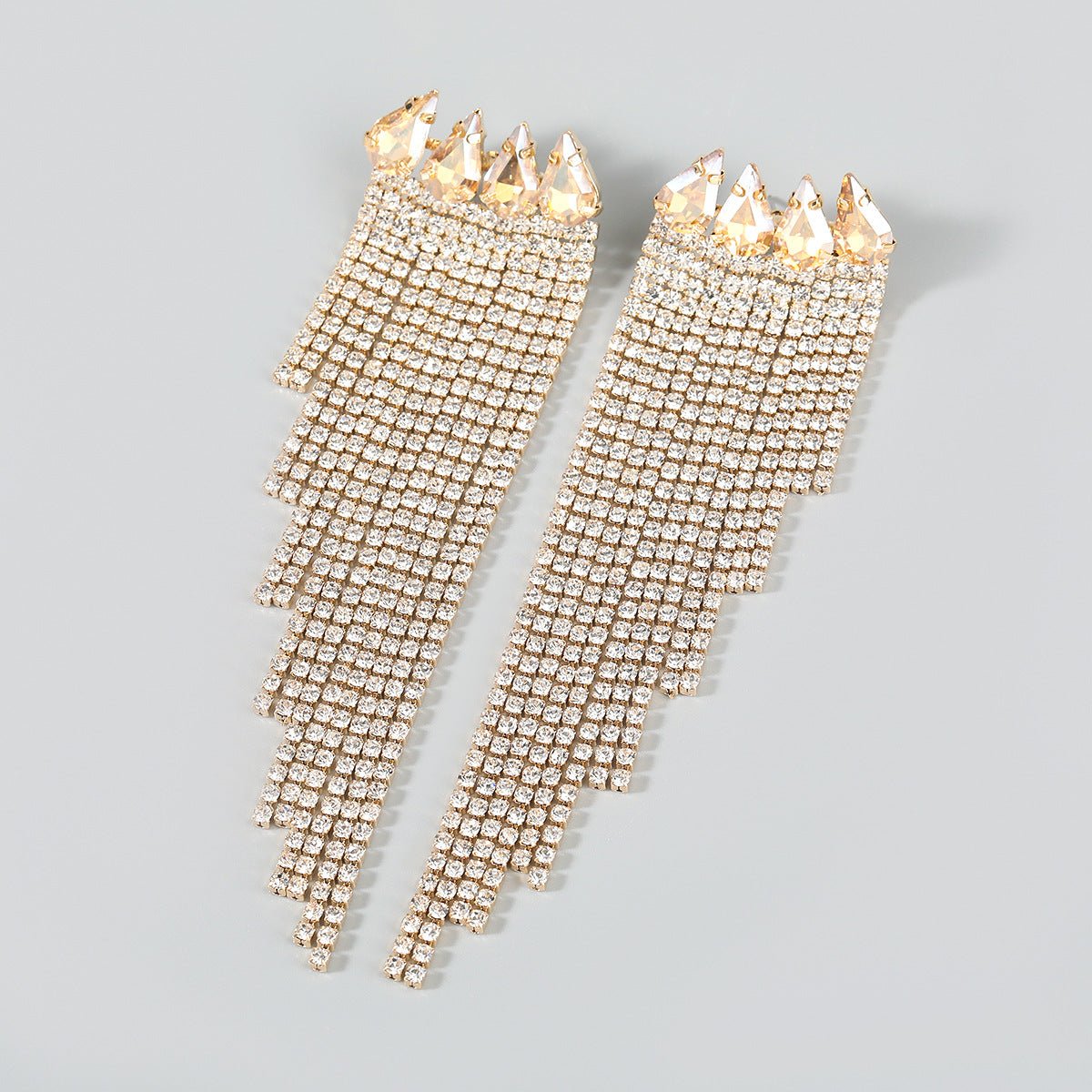 Diamond Tassel Earrings - Amyris London