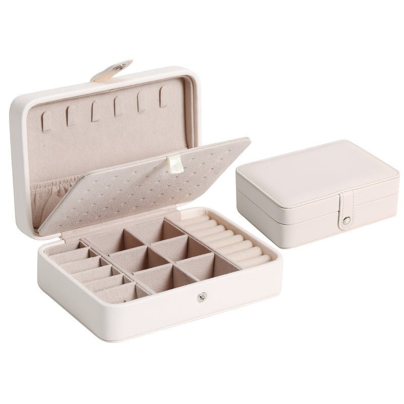 Double Layer Leather Portable Jewellery Box - Amyris London