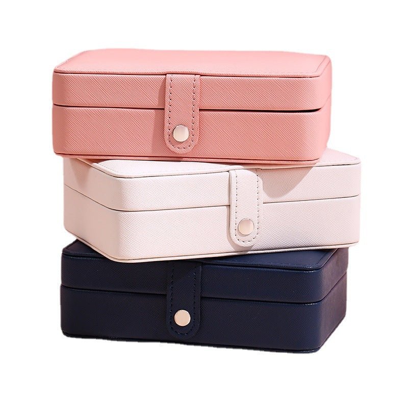 Double Layer Leather Portable Jewellery Box - Amyris London