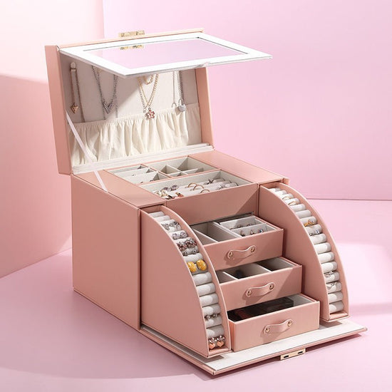 Double Staircase Jewellery Storage Multi-Layer Box - Amyris London