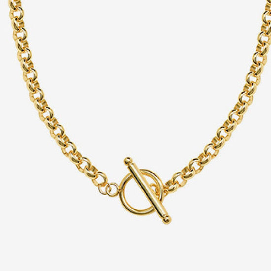 Elegant Gold Buckle Chain Necklace - Amyris London