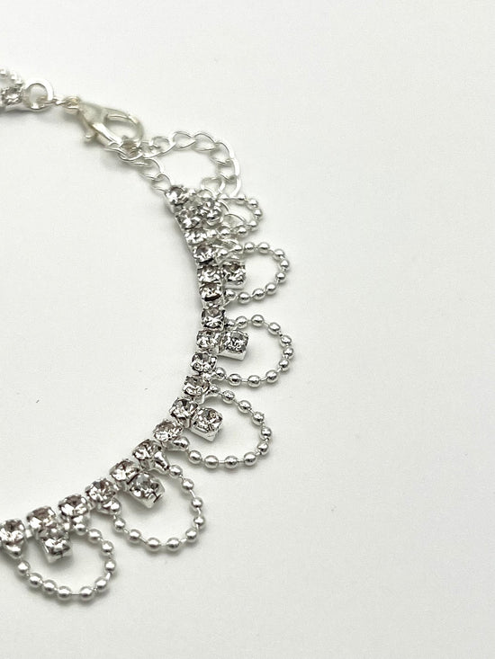 Elegant Silver Chain Anklet - Amyris London