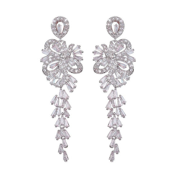 Floral Dangle Earrings - Amyris London