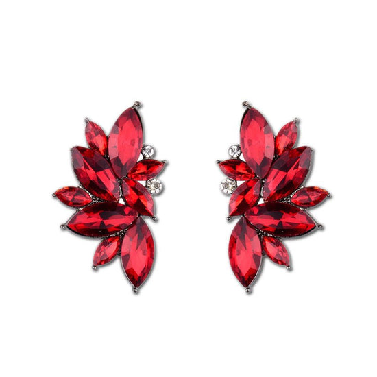 Floral Diamond Stud Earrings - Amyris London