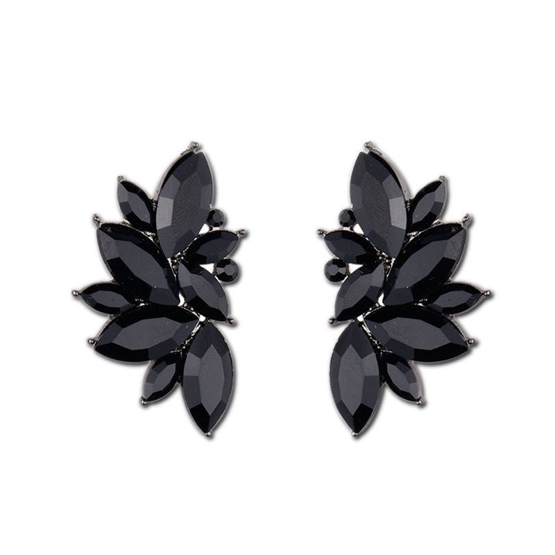 Floral Diamond Stud Earrings - Amyris London