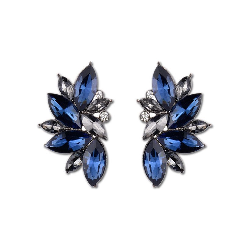 Floral Diamond Stud Earrings - Amyris London