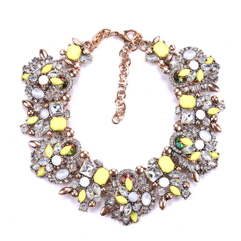 Flower Statement Necklace - Amyris London