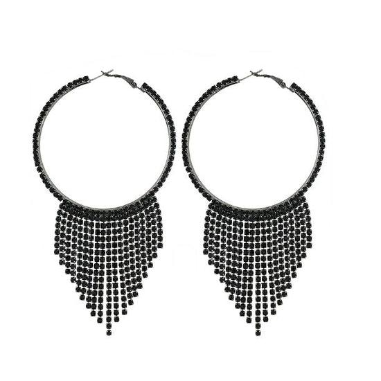 Hoop Dangle Earrings - Amyris London