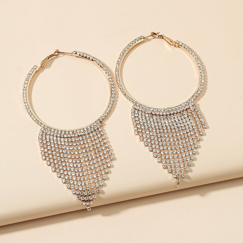 Hoop Dangle Earrings - Amyris London