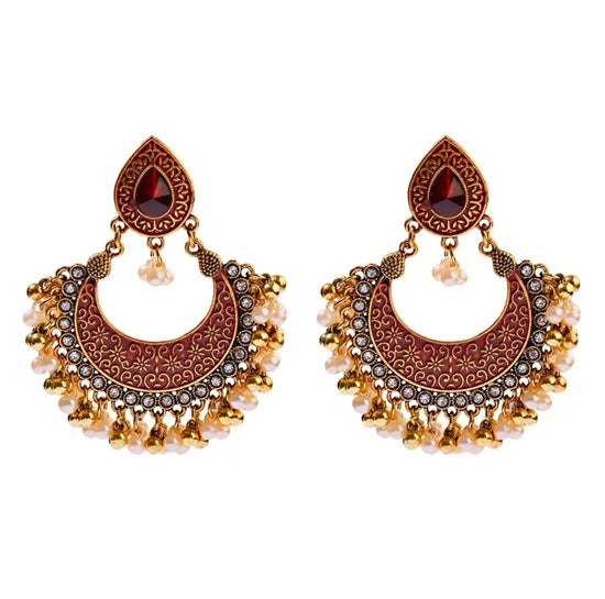 Large Jhumka Earrings - Amyris London