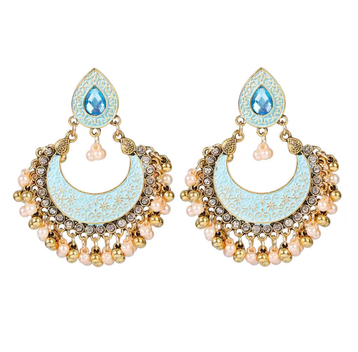 Large Jhumka Earrings - Amyris London