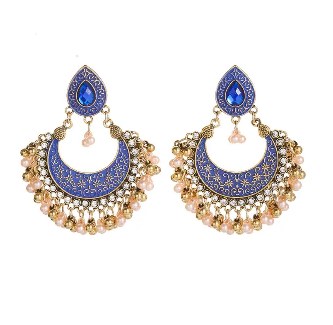 Large Jhumka Earrings - Amyris London