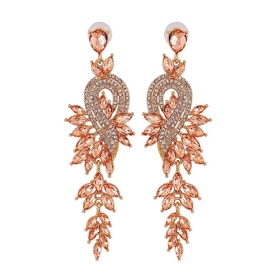 Leaf Drop Earrings - Amyris London