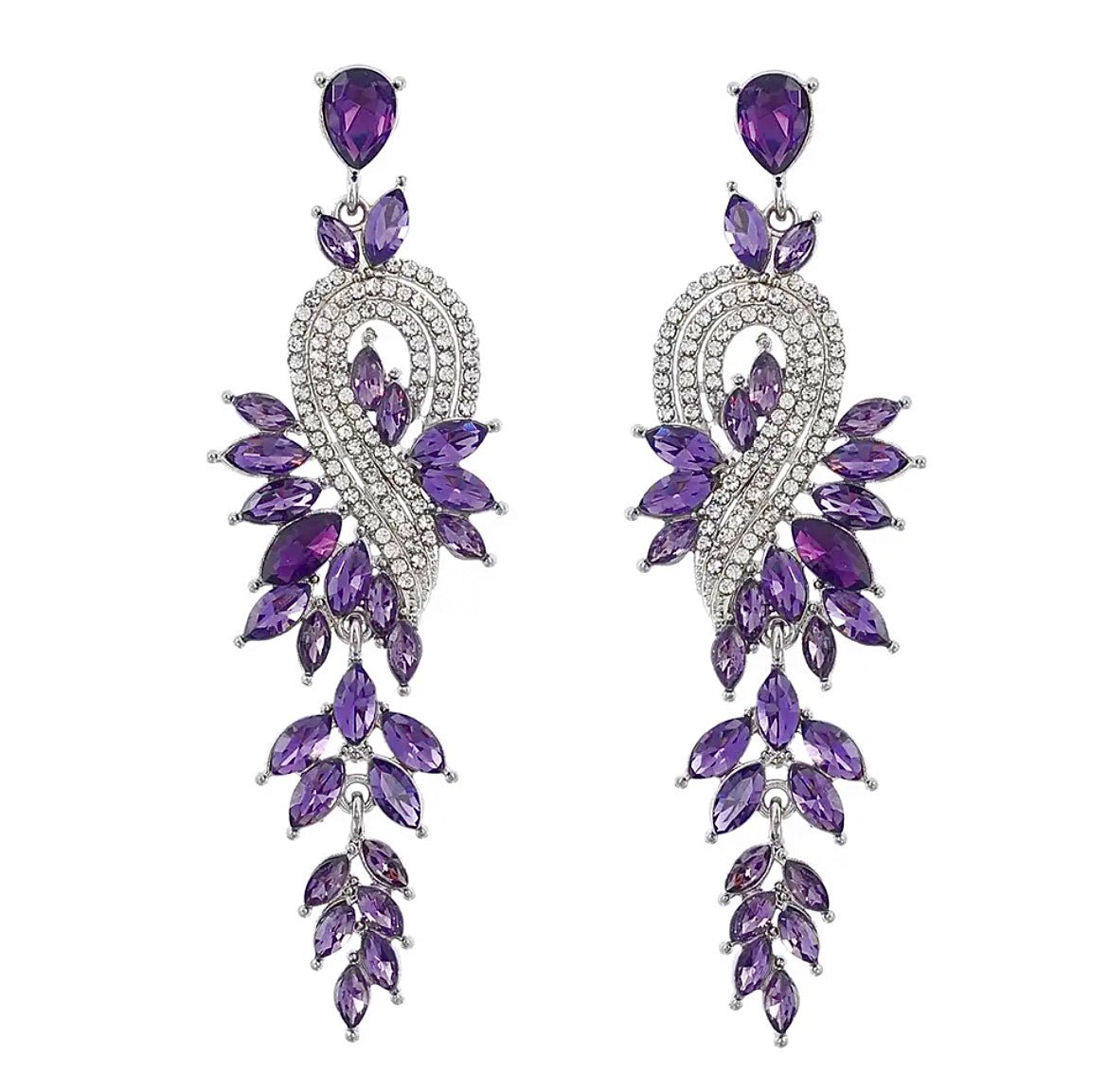 Leaf Drop Earrings - Amyris London