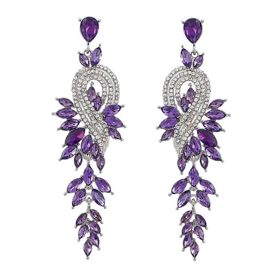 Leaf Drop Earrings - Amyris London