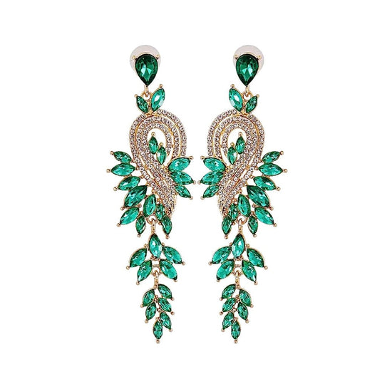 Leaf Drop Earrings - Amyris London