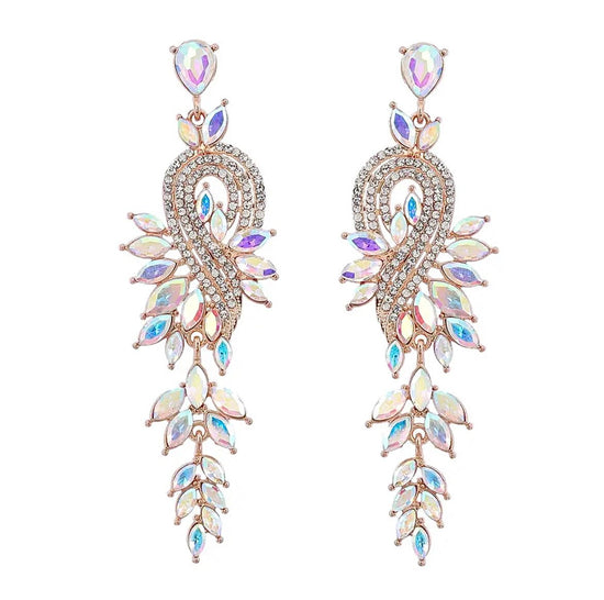 Leaf Drop Earrings - Amyris London