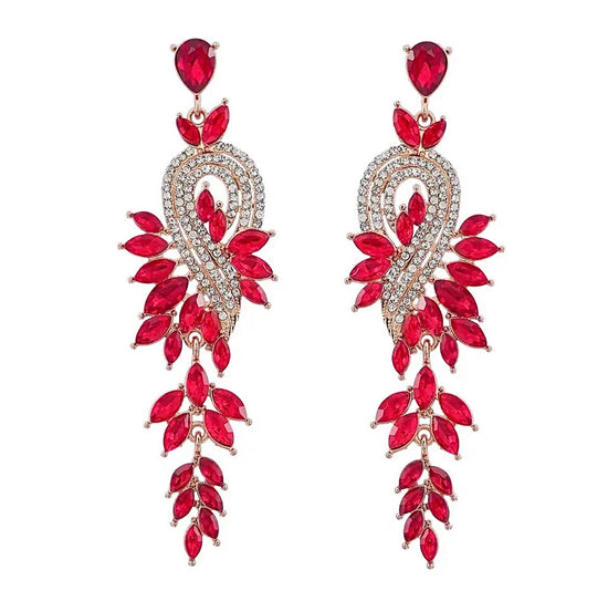 Leaf Drop Earrings - Amyris London