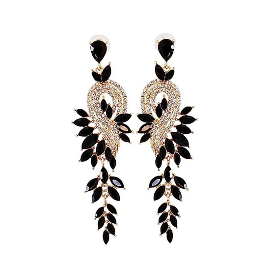 Leaf Drop Earrings - Amyris London