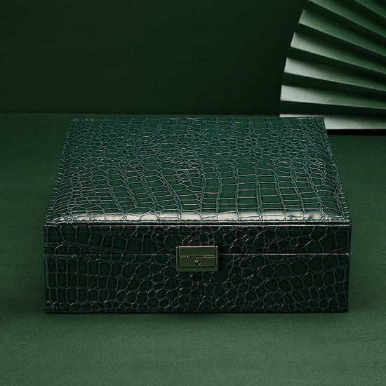 Leather Double Layer Jewellery Storage Box - Amyris London