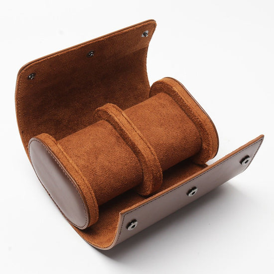 Leather Roll Two Watch Storage Box - Amyris London