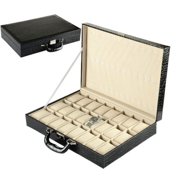 Leather Suitcase Watch Storage Box - Amyris London