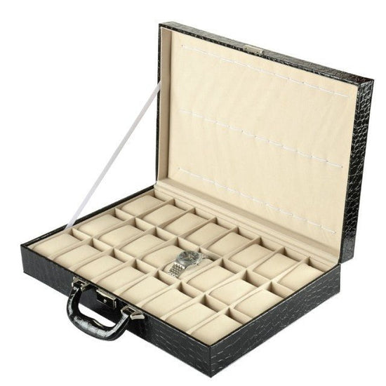 Leather Suitcase Watch Storage Box - Amyris London