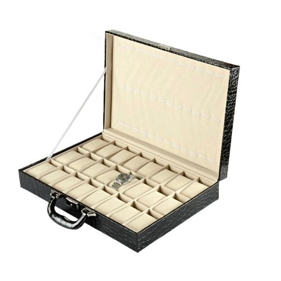 Leather Suitcase Watch Storage Box - Amyris London