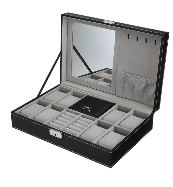 Leather Watch Necklace Storage Box - Amyris London