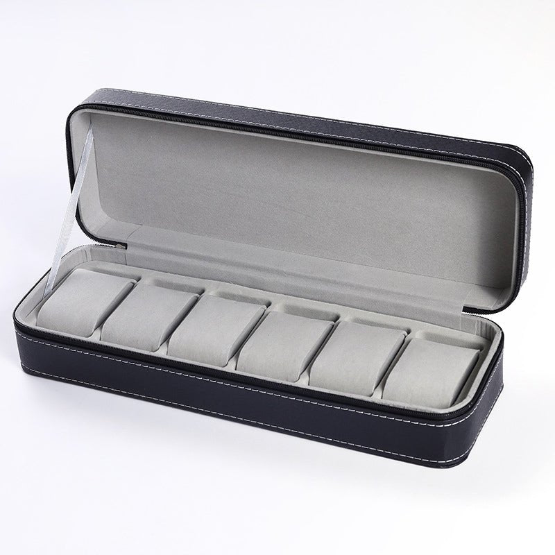 Leather Watch Zipper Storage Box - Amyris London