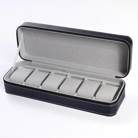 Leather Watch Zipper Storage Box - Amyris London