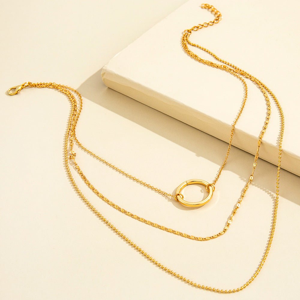 Multi-Layered Circle Necklace - Amyris London