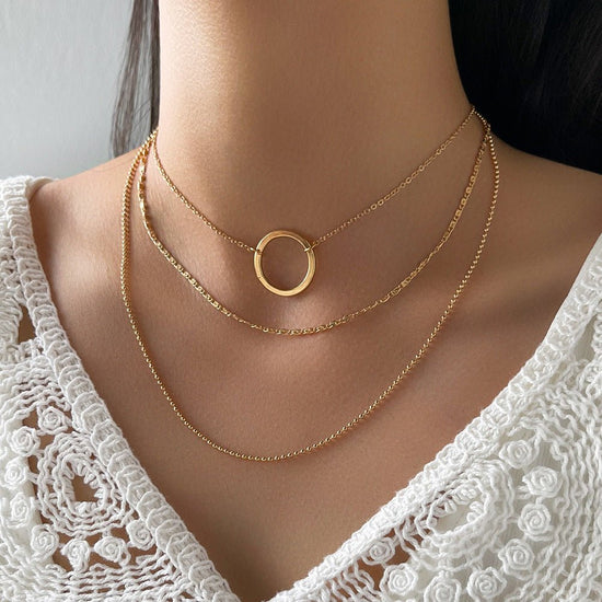 Multi-Layered Circle Necklace - Amyris London