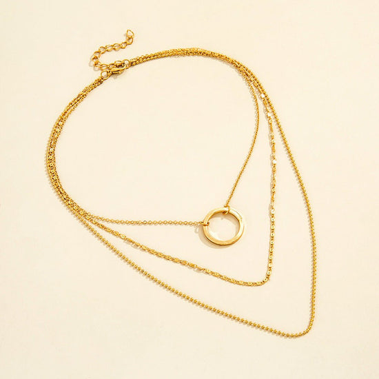 Multi-Layered Circle Necklace - Amyris London