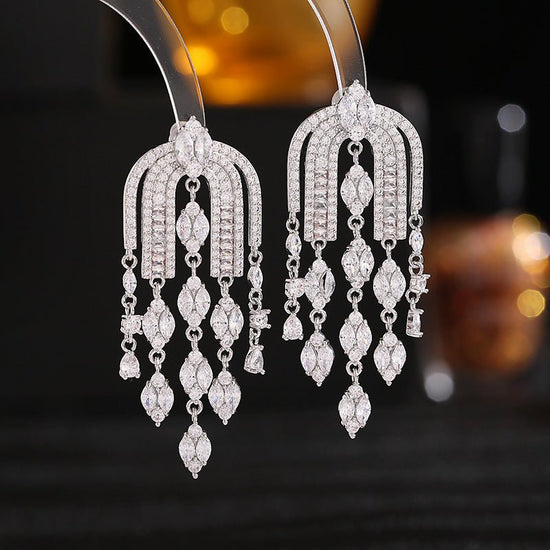 Diamond Chandelier Earrings - Amyris London