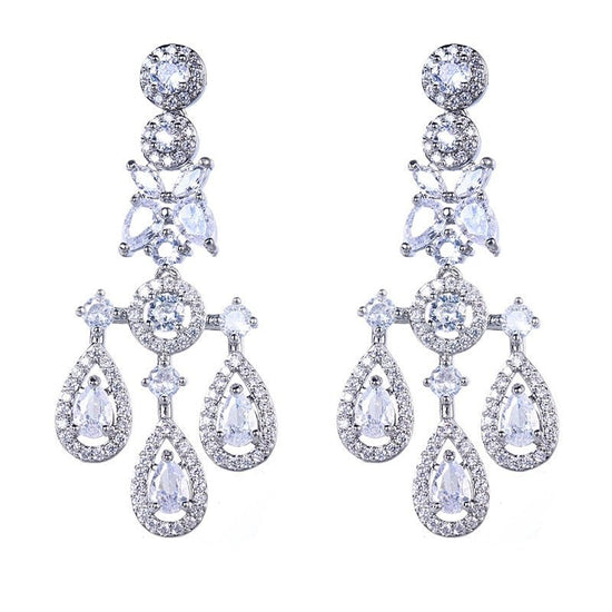 Pear Drop Diamond Earrings - Amyris London