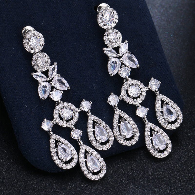 Pear Drop Diamond Earrings - Amyris London