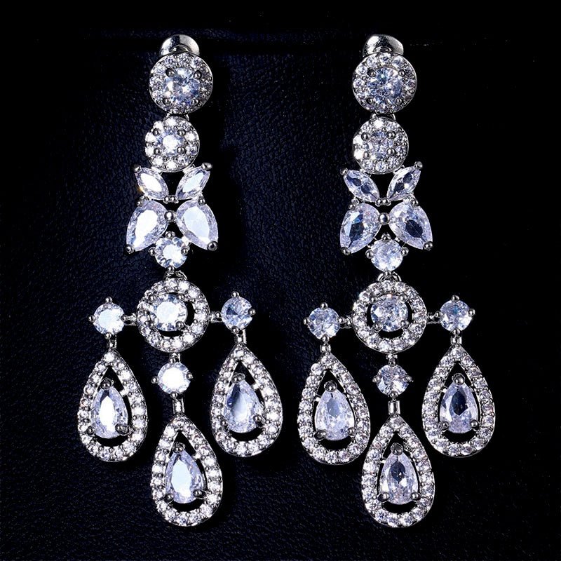 Pear Drop Diamond Earrings - Amyris London