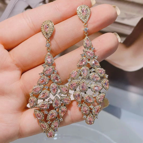 Pear Shaped Diamond Earrings - Amyris London