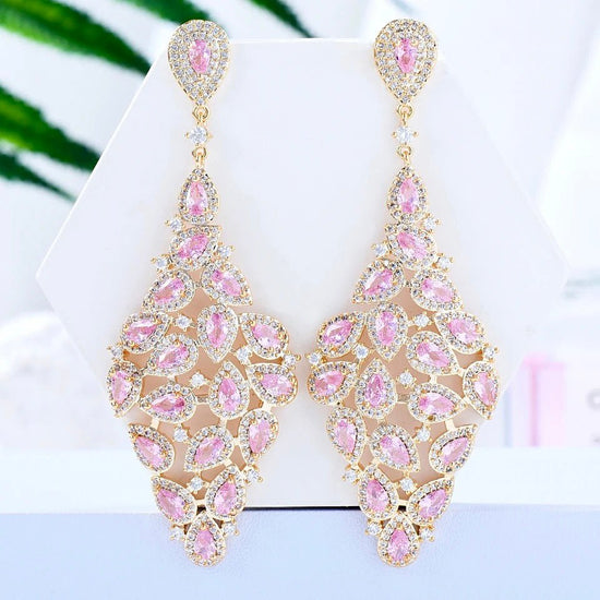 Pear Shaped Diamond Earrings - Amyris London