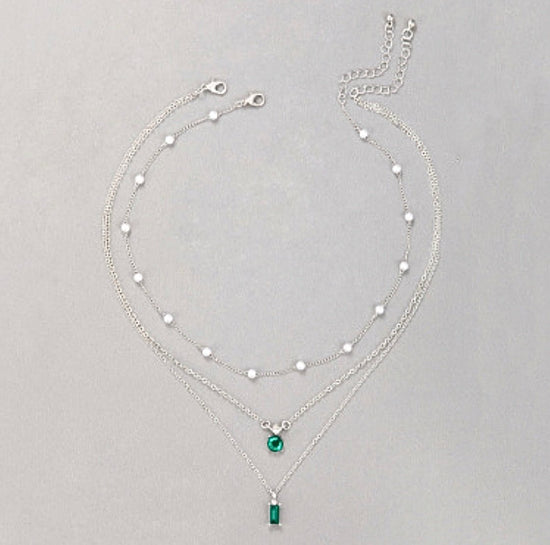 Pearl Chain Multi Layer Necklace - Amyris London