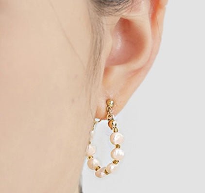 Pearl Huggie Earrings - Amyris London