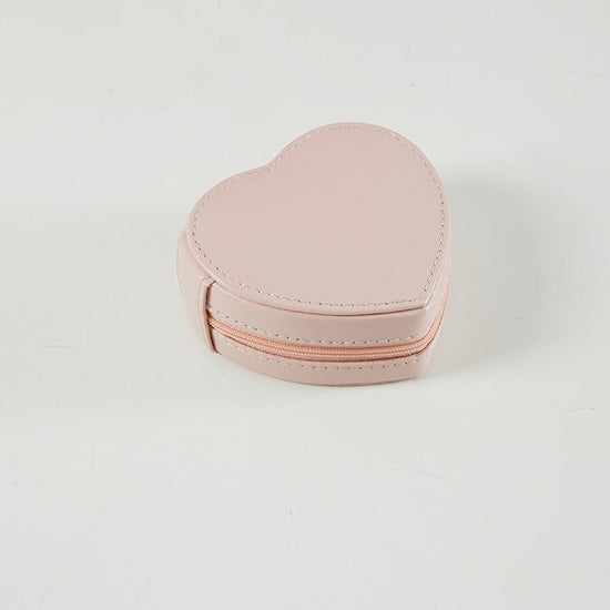 Portable Leather Heart Shaped Jewellery Box - Amyris London