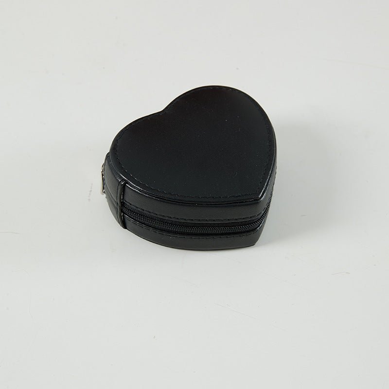 Portable Leather Heart Shaped Jewellery Box - Amyris London